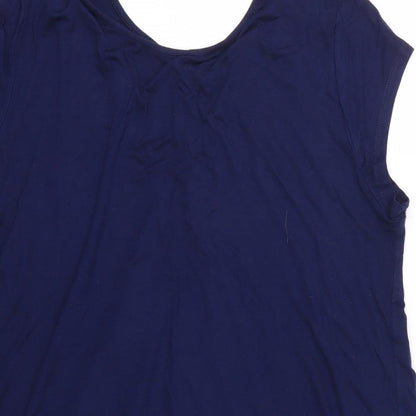 Preloved Cha Cha Vente Womens Blue   Basic T-Shirt Size XL - Detail
