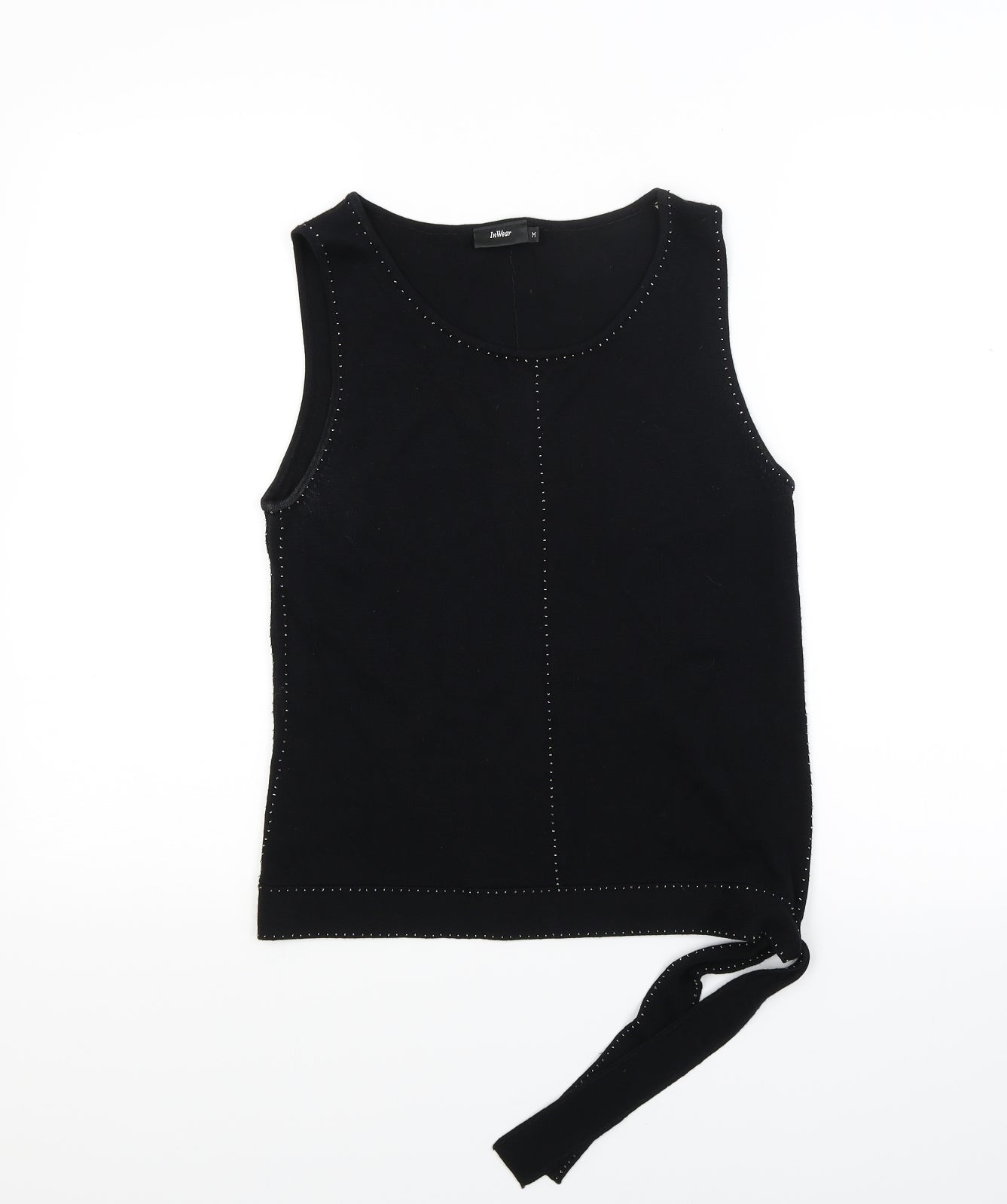 InWear Womens Black  Knit Basic Tank Size M