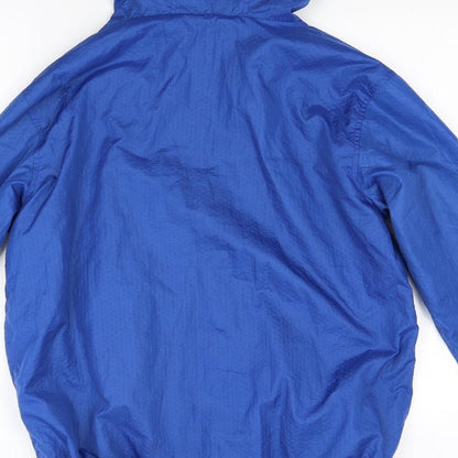 Preloved Workout Mens Blue  Canvas Windbreaker Coat Size XS - Label