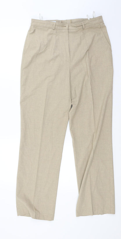 Preloved Blanchelle Womens Beige   Trousers  Size 14 L27 in - Front