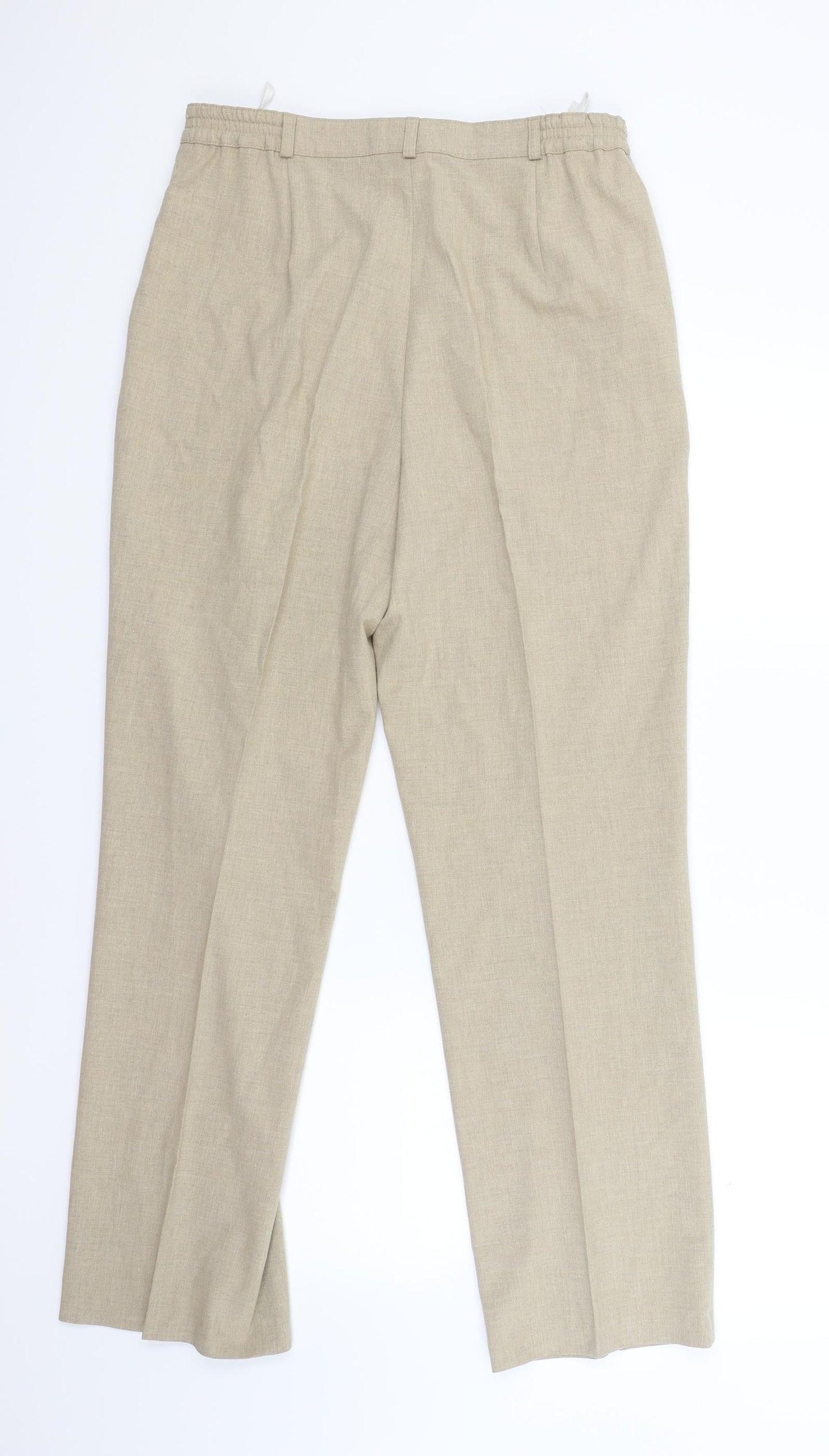 Blanchelle Womens Beige   Trousers  Size 14 L27 in
