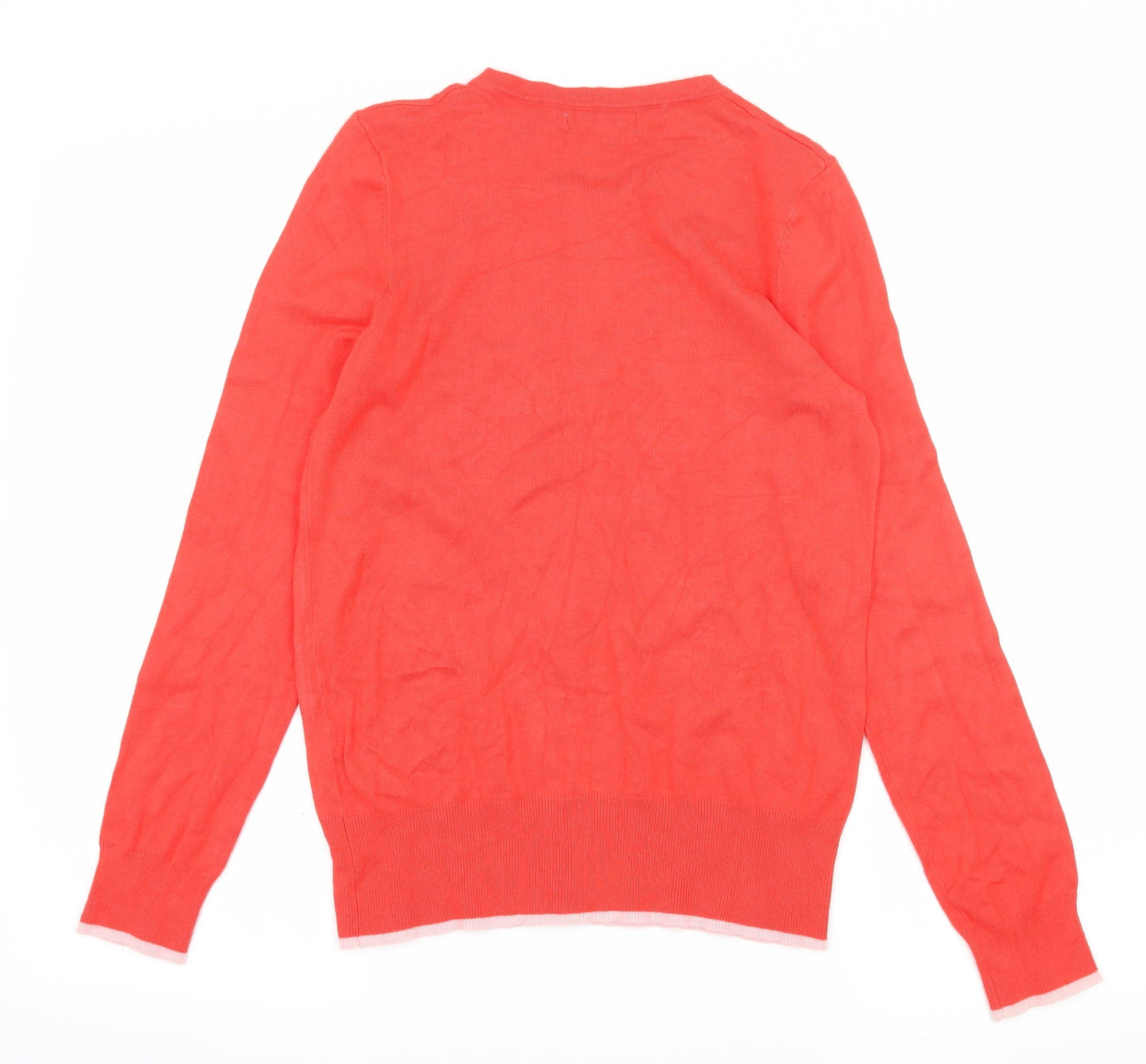Nutmeg Womens Red  Knit Cardigan Jumper Size 8
