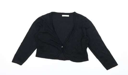 Marks and Spencer Womens Black  Knit Shrug Jumper Size 12