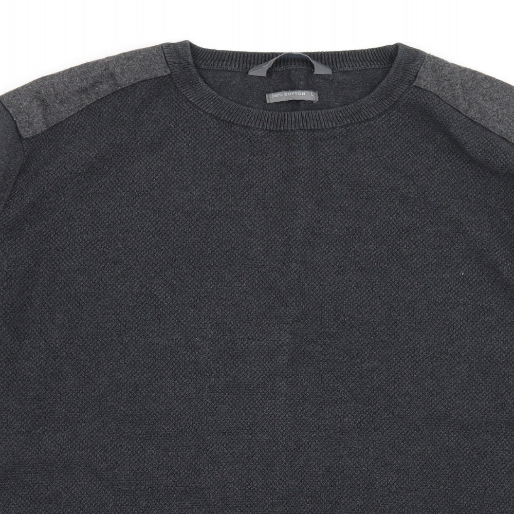 Cedar Wood State Mens Grey  Knit Pullover Jumper Size L