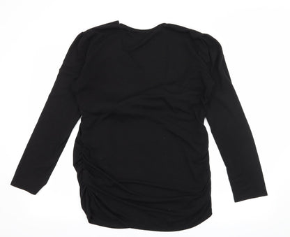 Preloved Preworn Womens Black  Jersey Basic T-Shirt Size L - Back