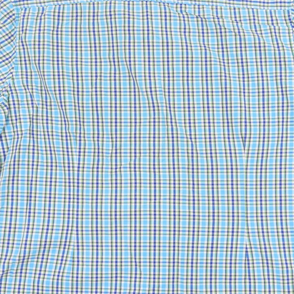Burton Mens Blue Check   Button-Up Size L