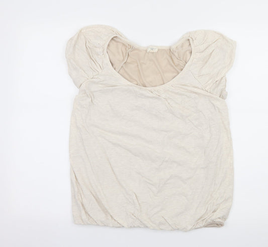New Look Womens Ivory   Basic T-Shirt Size 14