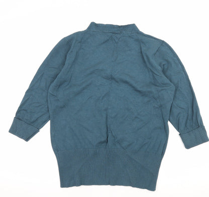 Preloved John Lewis Womens Blue  Knit Pullover Jumper Size XL - Back