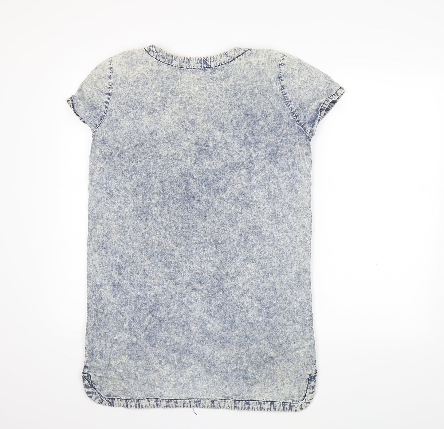 Paper Scissors Womens Blue  Denim Shift  Size 8  - Acid wash