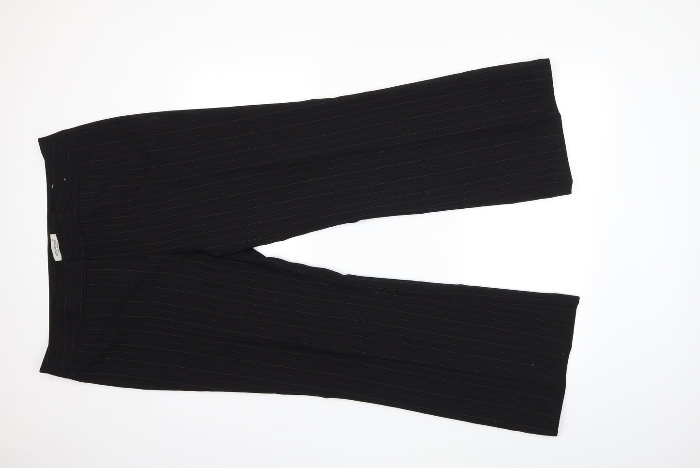 Atmosphere Womens Black Striped  Trousers  Size 16 L29 in