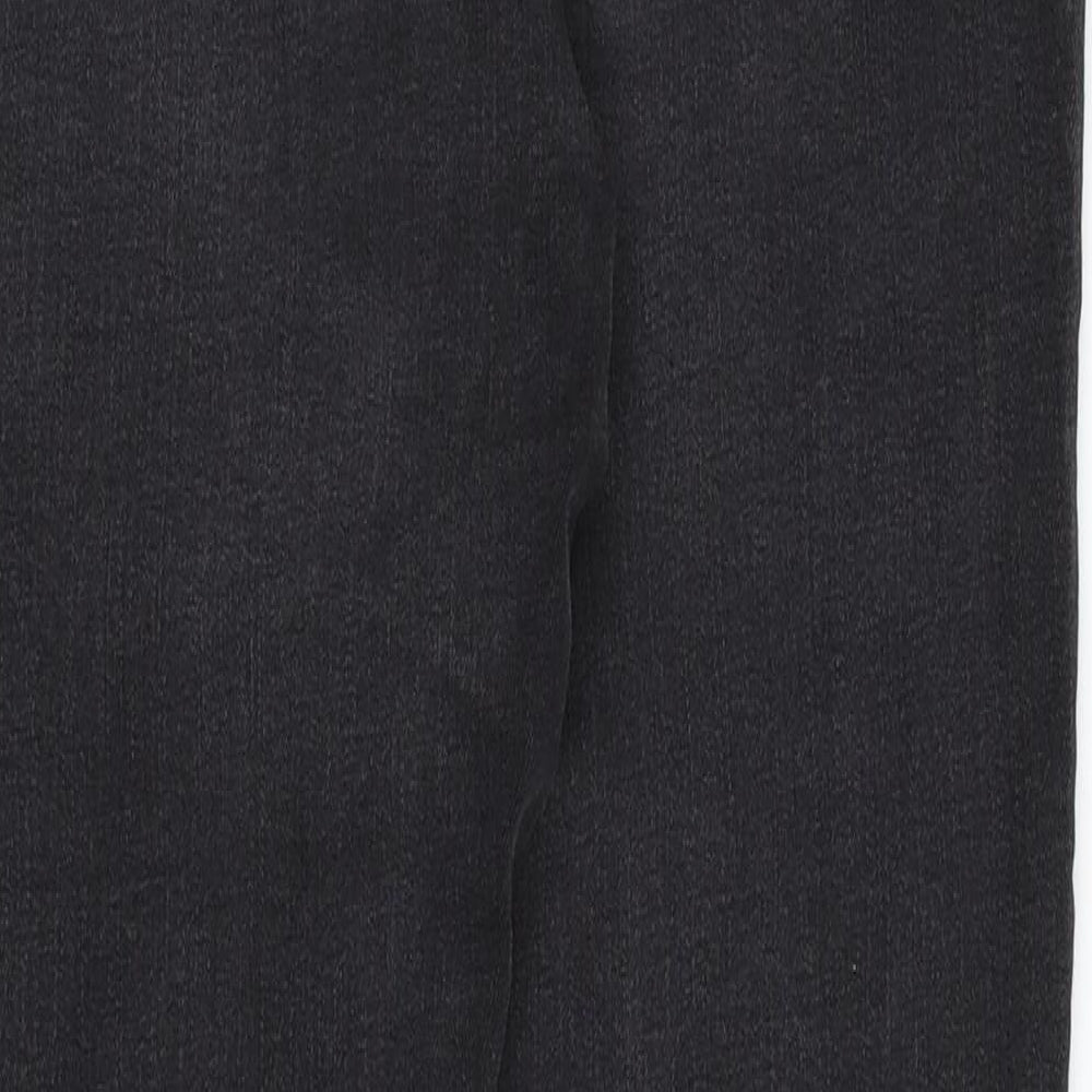 Denim & Co. Womens Black  Denim Straight Jeans Size 10 L30 in