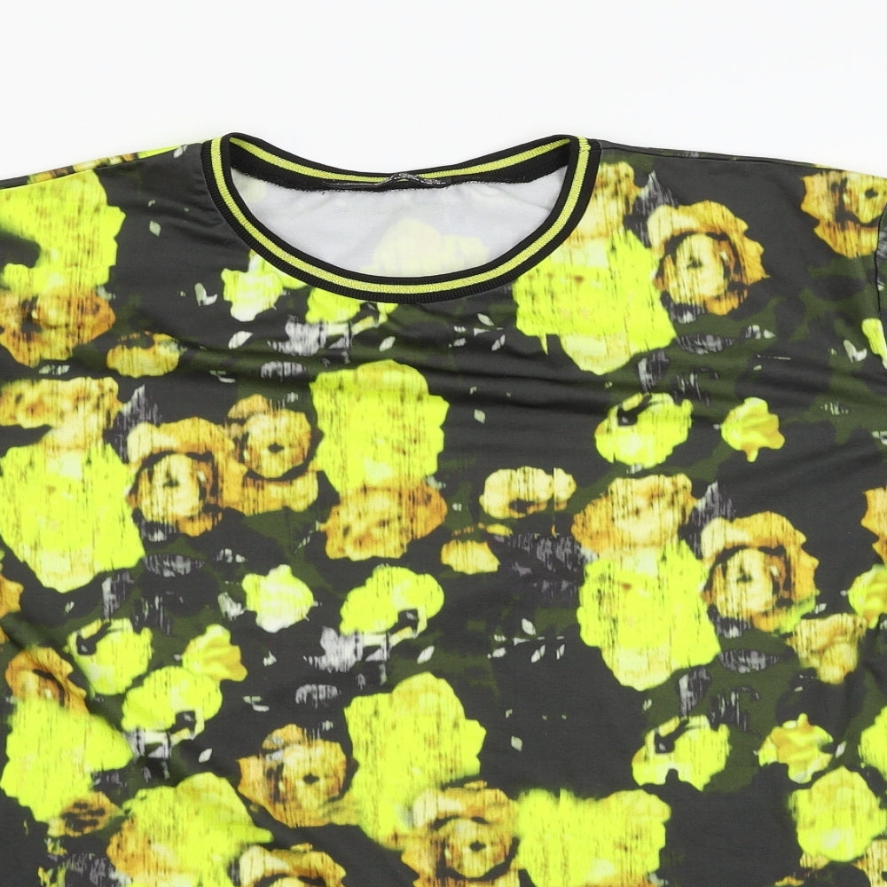 Atmosphere Womens Multicoloured Floral  Basic T-Shirt Size 8