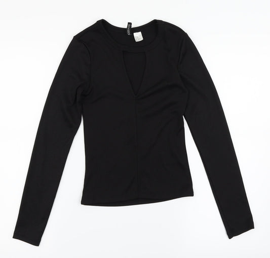 H&M Womens Black   Basic T-Shirt Size XS