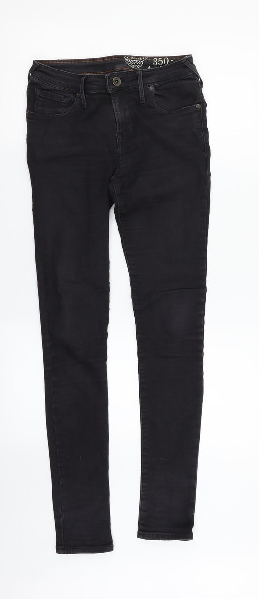 Preworn Womens Black  Denim Skinny Jeans Size 28 in L32 in