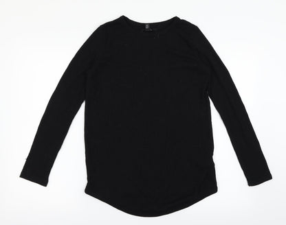 Preloved FOREVER 21 Womens Black   Pullover Jumper Size M - Front