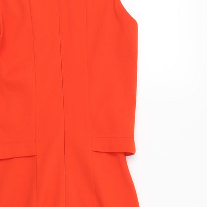 Preloved Topshop Womens Red   Shift  Size 6 - Label
