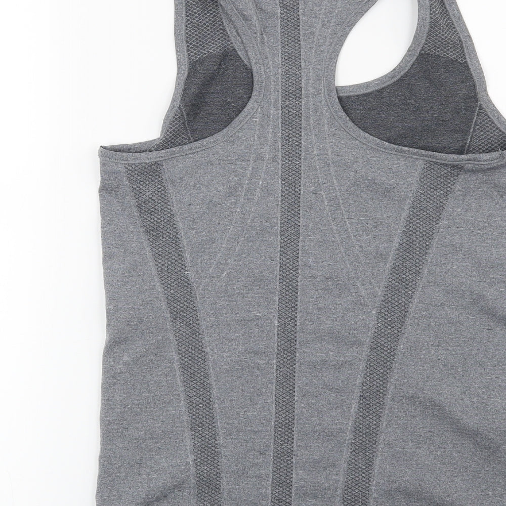 Workout Womens Grey   Basic T-Shirt Size 10