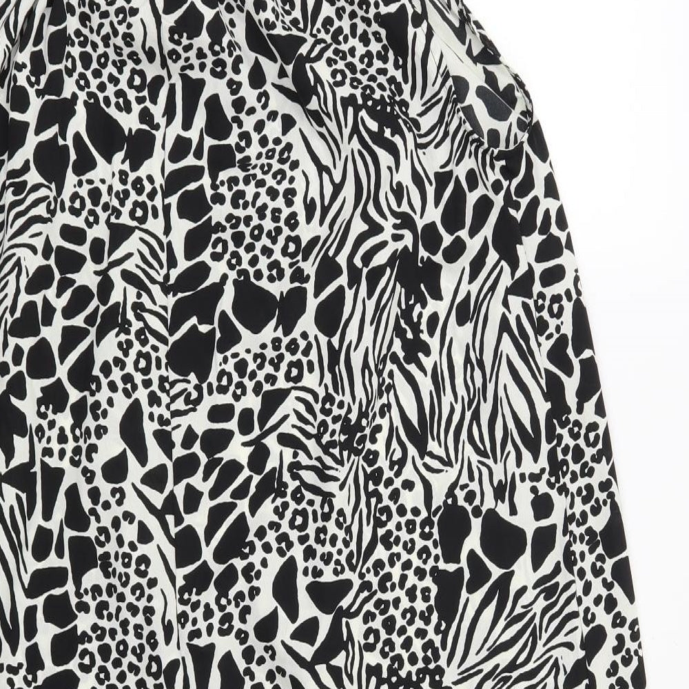 PEP & CO Womens White Animal Print  Trapeze & Swing  Size 12