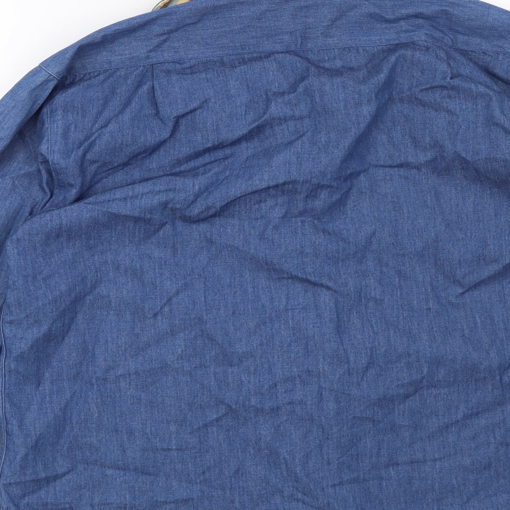 Preworn Mens Blue    Button-Up Size S