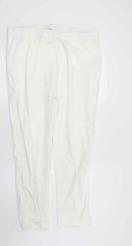 Preworn Womens White   Straight Jeans Size 20 L29 in