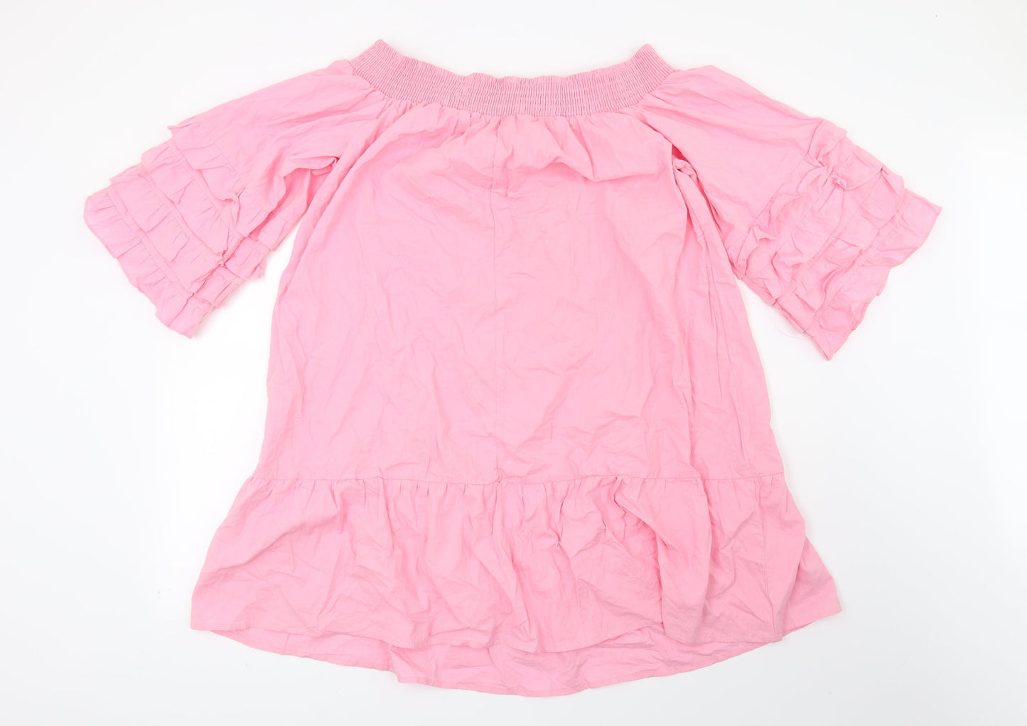 Preworn Womens Pink   Basic Blouse Size 2XL