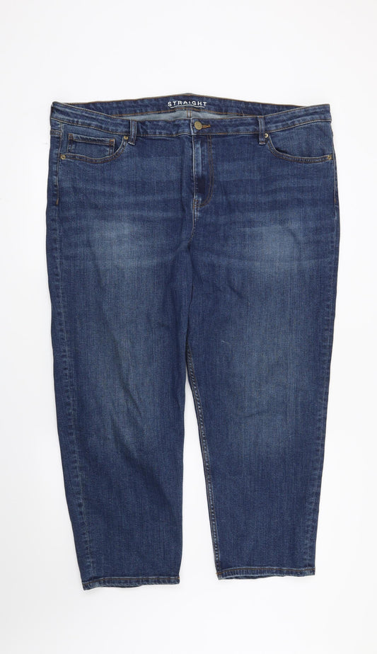 Preworn Womens Blue   Straight Jeans Size 44 in L25 in