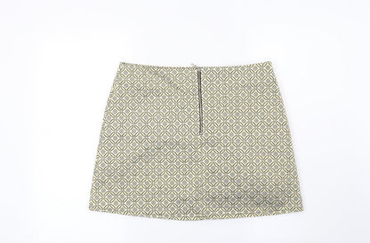 Preloved Atmosphere Womens Gold Geometric  Maxi Skirt Size 14 - Back