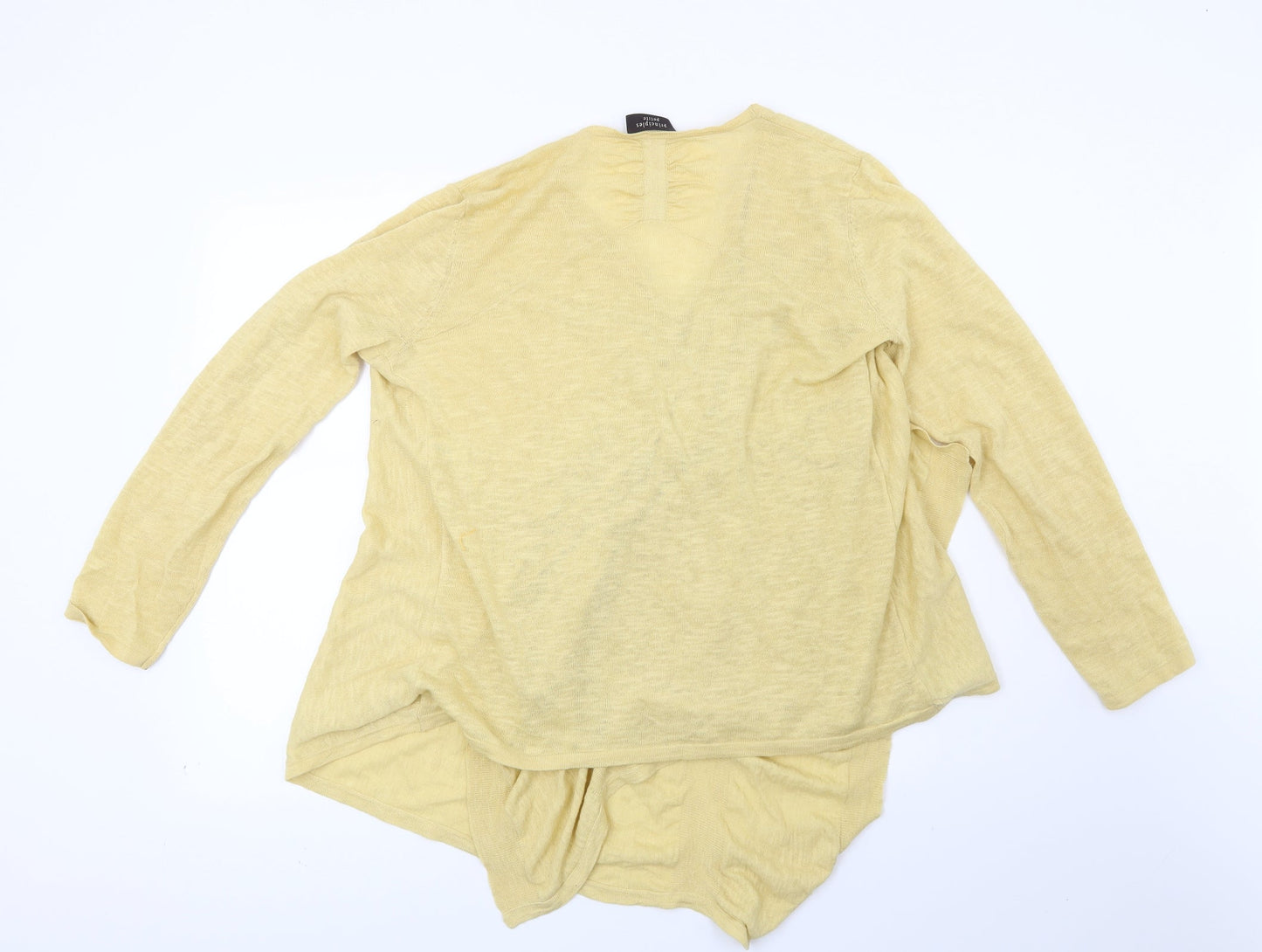 Principles Womens Yellow   Cardigan Jumper Size L