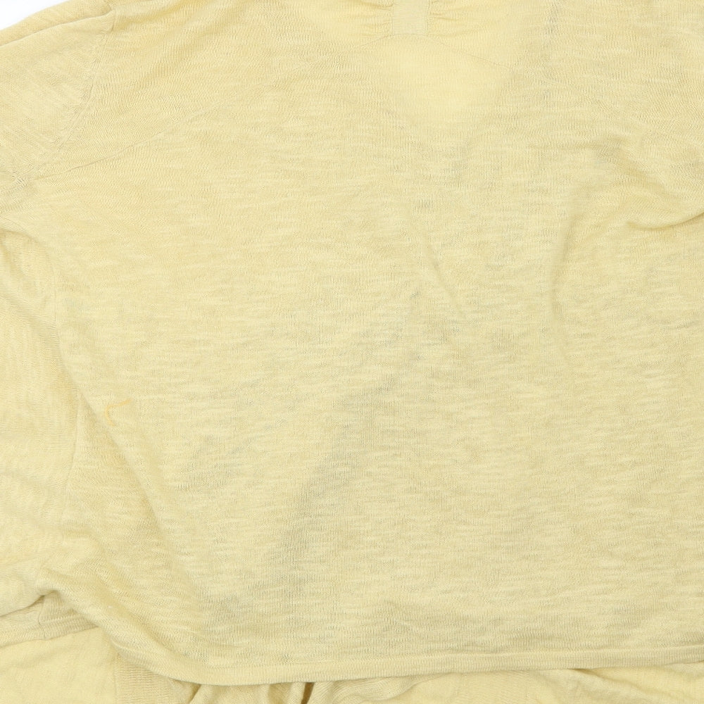 Principles Womens Yellow   Cardigan Jumper Size L