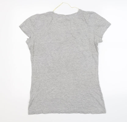 Preloved Blend Womens Grey   Basic T-Shirt Size L - Back