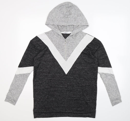 Papaya Womens Grey   Pullover Hoodie Size S