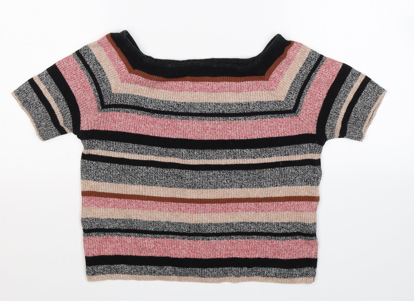 Atmosphere Womens Multicoloured Striped Knit Pullover Jumper Size 14