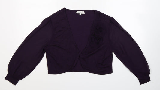 Kaliko Womens Purple  Knit Cardigan Jumper Size 16