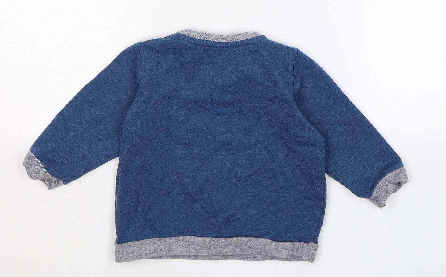 Matalan Boys Blue   Basic T-Shirt Size 9-12 Months