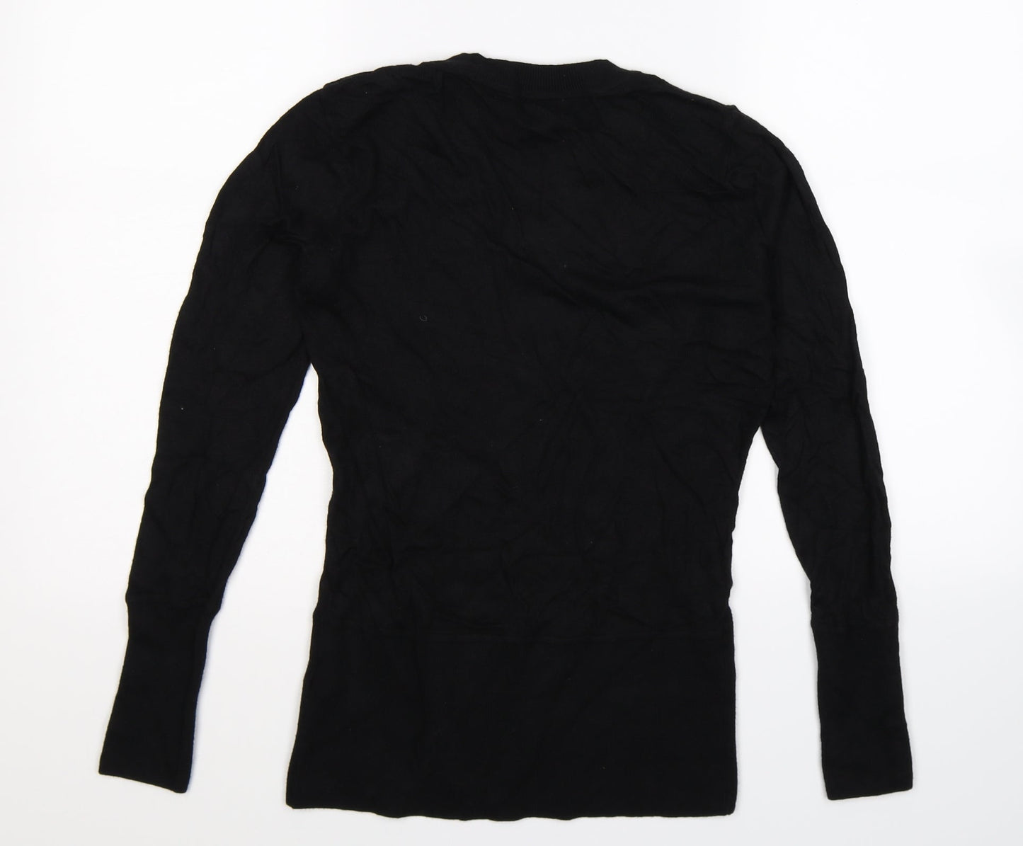 H&M Womens Black  Knit Pullover Jumper Size M