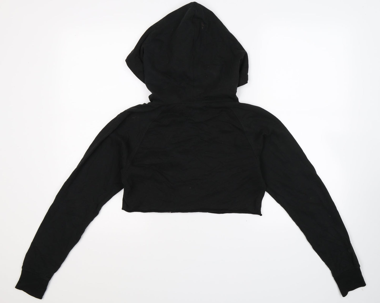 Pineapple Womens Black   Pullover Hoodie Size XS  - Cropped