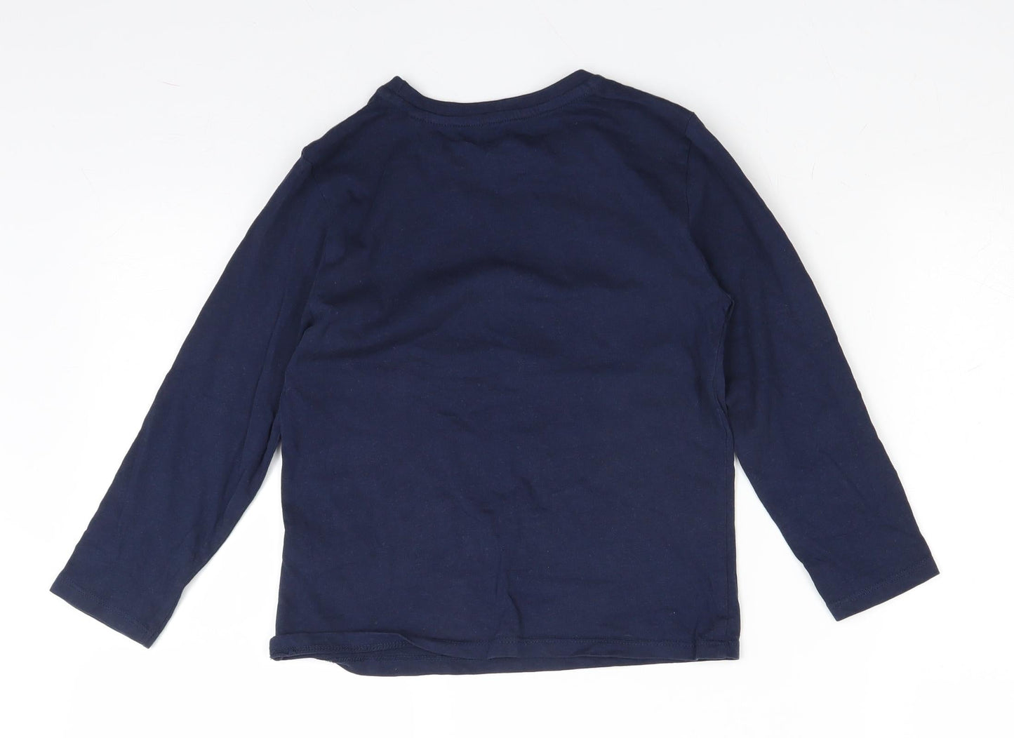 Primark Boys Blue   Basic T-Shirt Size 5-6 Years  - Monster Skate