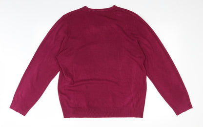 Preloved Marks and Spencer Womens Purple   Pullover Jumper Size L - Back