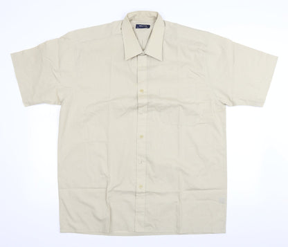 Preloved Walton Mens Beige    Button-Up Size XL - Front