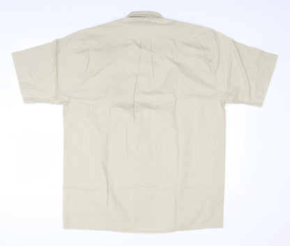 Preloved Walton Mens Beige    Button-Up Size XL - Back