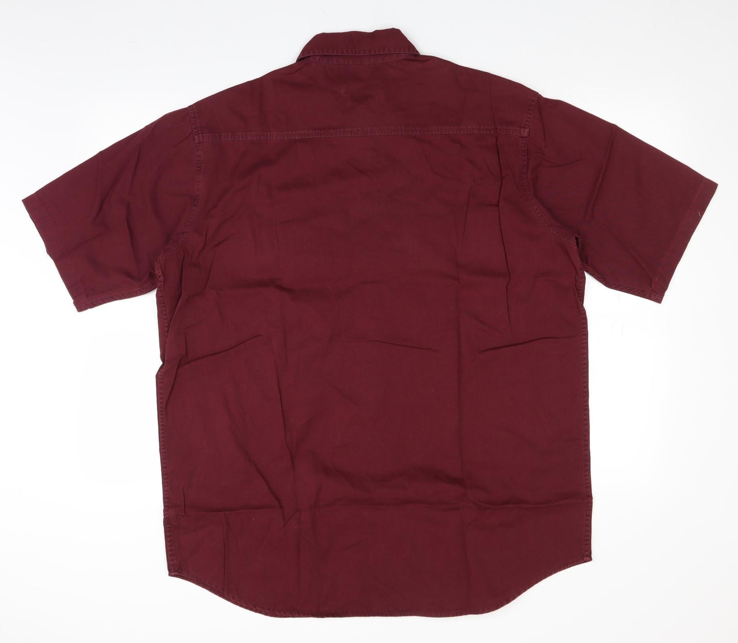 St.George's  Mens Red    Button-Up Size L