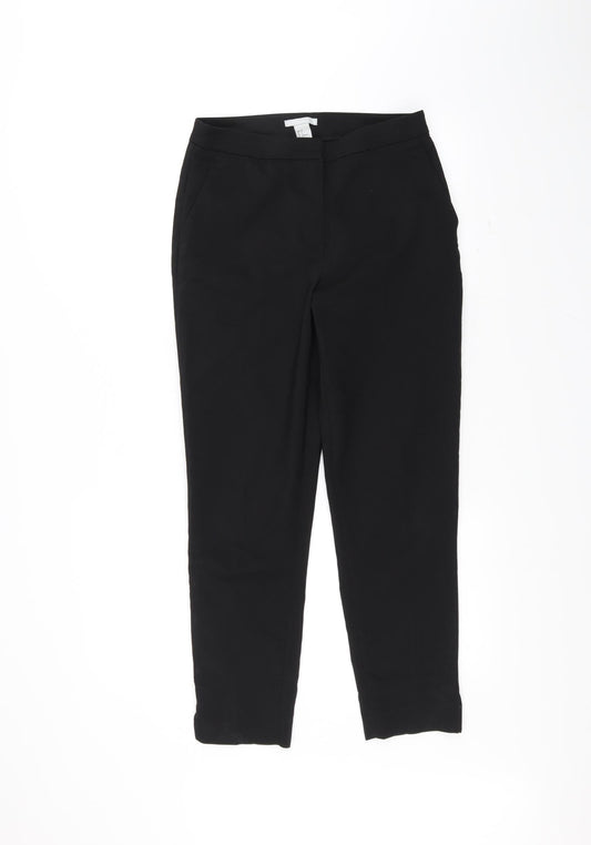 H&M Womens Black   Trousers  Size 6 L26 in