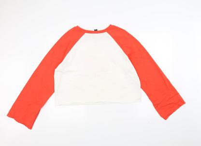 Preloved Atmosphere Womens Orange   Basic T-Shirt Size 16  - Cropped - Back