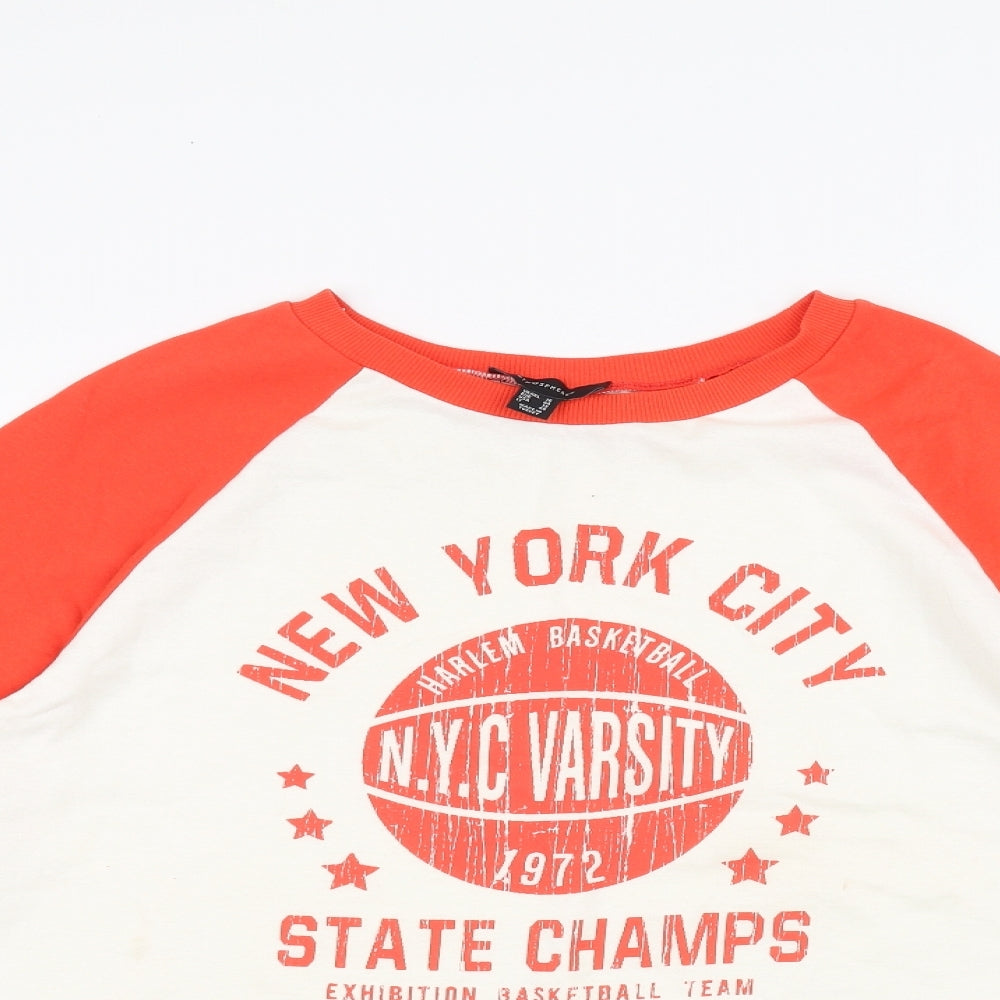 Atmosphere Womens Orange   Basic T-Shirt Size 16  - Cropped