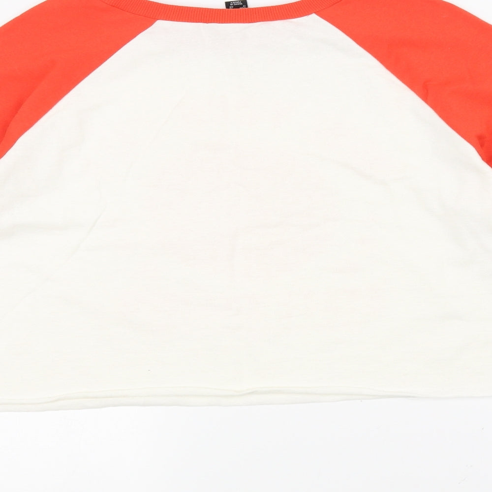 Atmosphere Womens Orange   Basic T-Shirt Size 16  - Cropped