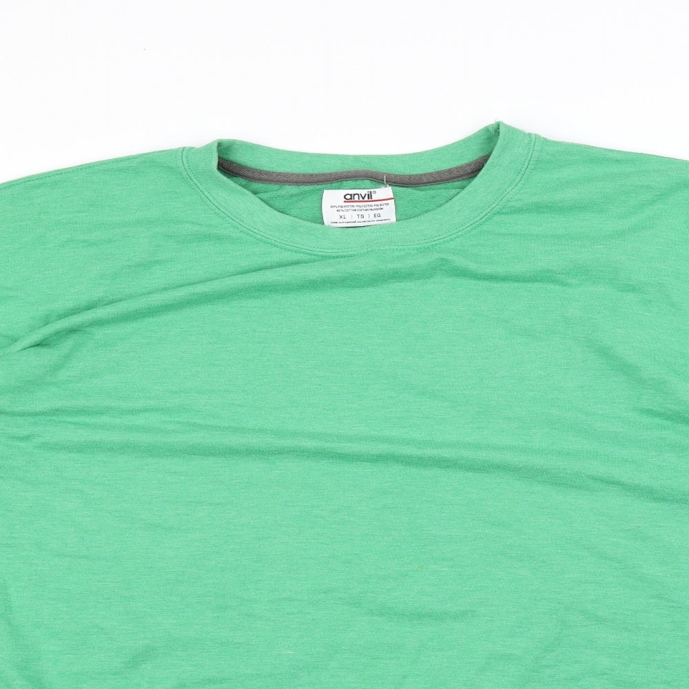 Anvil Womens Green   Pullover Jumper Size XL