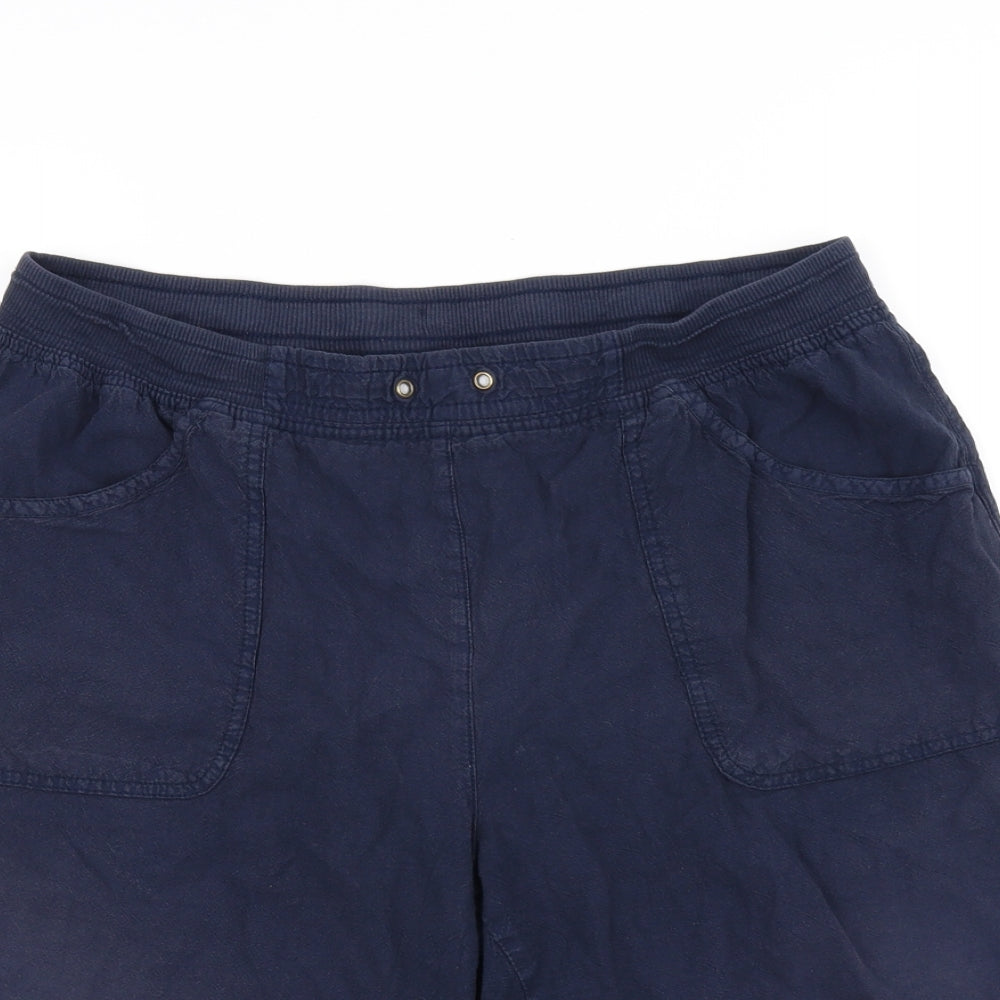 Miller Womens Blue   Sweat Shorts Size 14