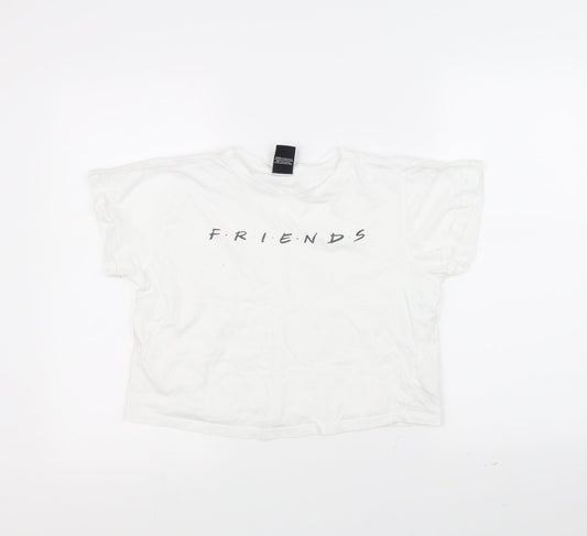 915 Womens White   Basic T-Shirt Size S