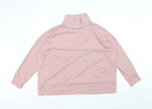 M&Co Womens Pink   Pullover Jumper Size 20
