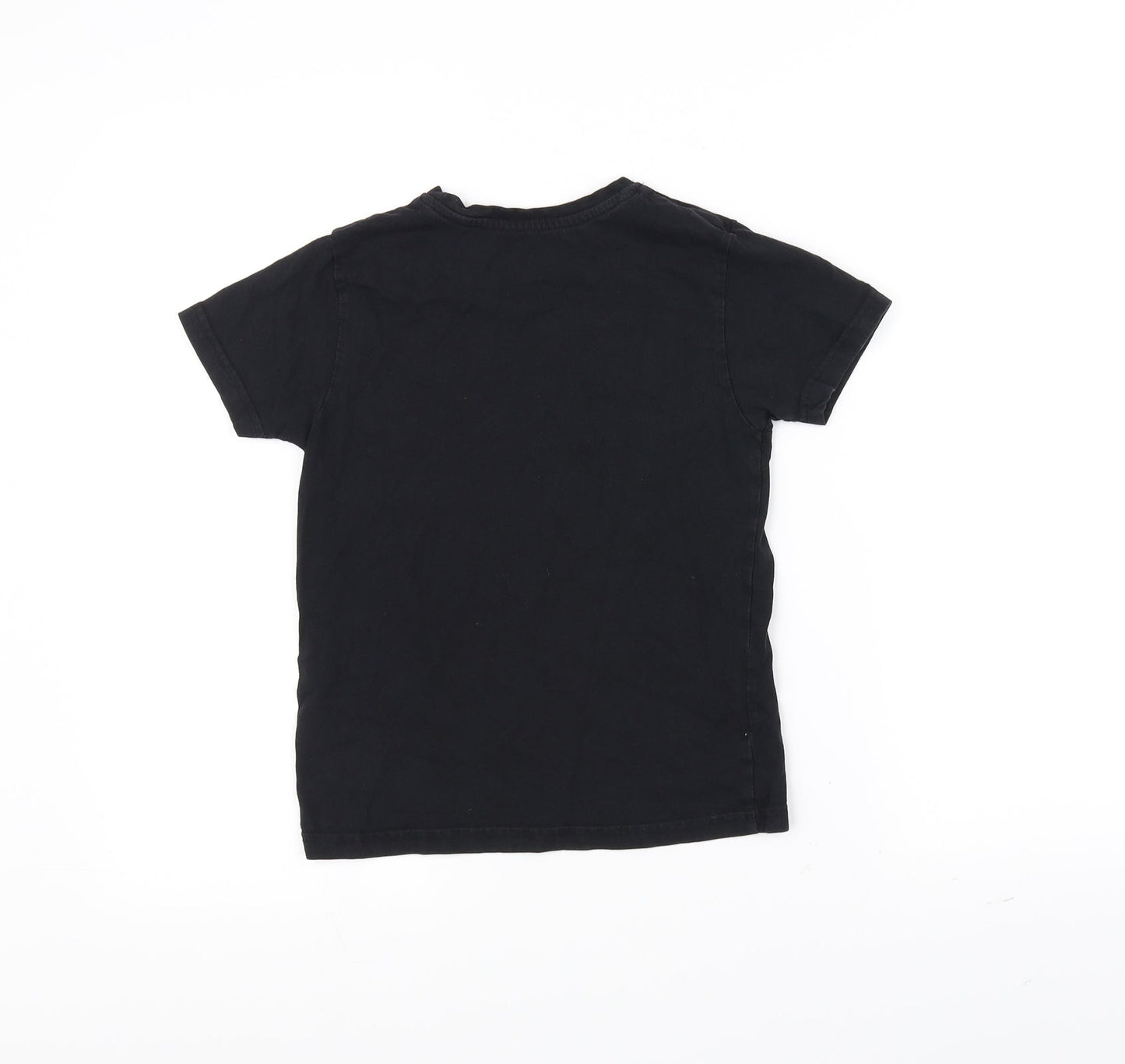 Primark Girls Black   Basic T-Shirt Size 7-8 Years